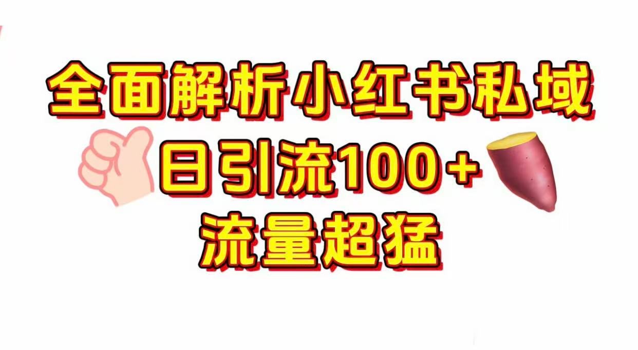 小红书私域引流 每天加100+-91搞钱