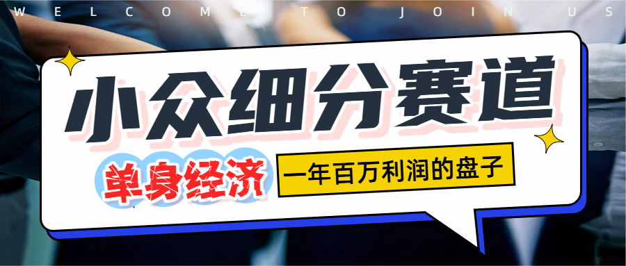 单身经济赛道，一天1000+-91搞钱