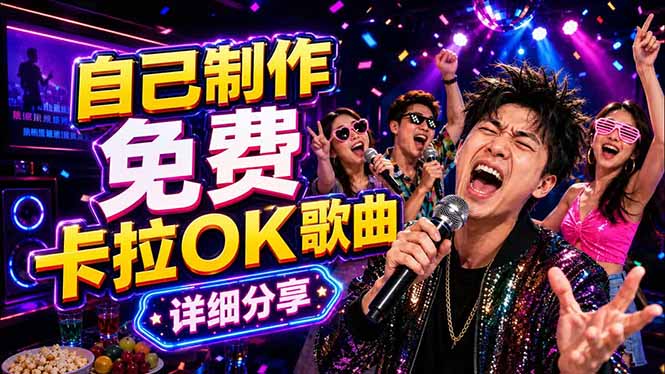 免费卡拉OK歌曲制作全攻略：音轨分离字幕制作，零基础快速做出专业K歌视频-91搞钱