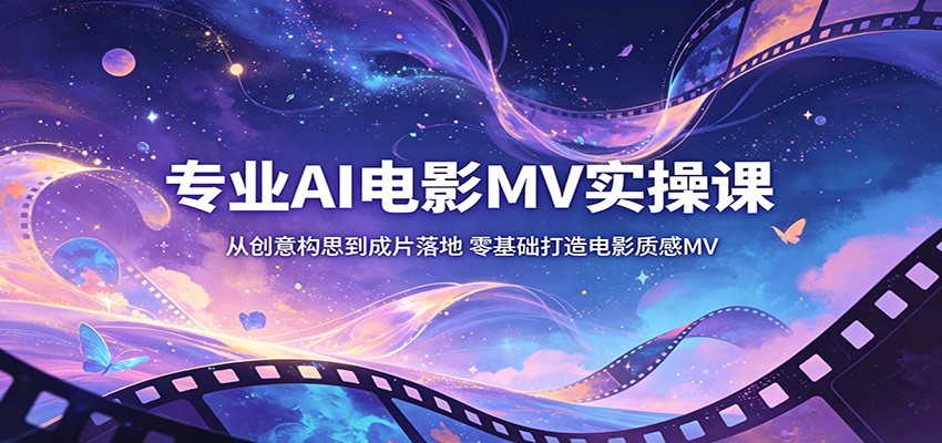 专业AI电影MV实操课：从创意构思到成片落地，零基础打造电影质感MV-91搞钱