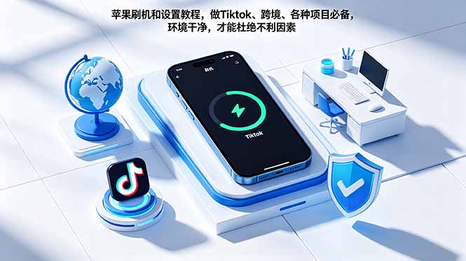 苹果刷机和设置教程，做Tiktok、跨境、各种项目必备，环境干净，才能杜绝不利因素-91搞钱