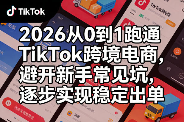 2026从0到1跑通TikTok跨境电商,避开新手常见坑,逐步实现稳定出单(更新0414)-91搞钱