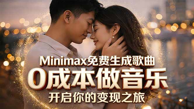 Minimax免费生成歌曲实测!0成本做音乐,说唱流行Lofi一键生成-91搞钱
