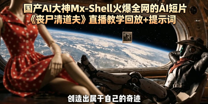 国产AI大神Mx-Shell火爆全网的AI短片《丧尸清道夫》直播教学回放+提示词-91搞钱