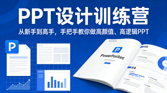 PPT设计训练营，从新手到高手，手把手教你做高颜值、高逻辑PPT-91搞钱