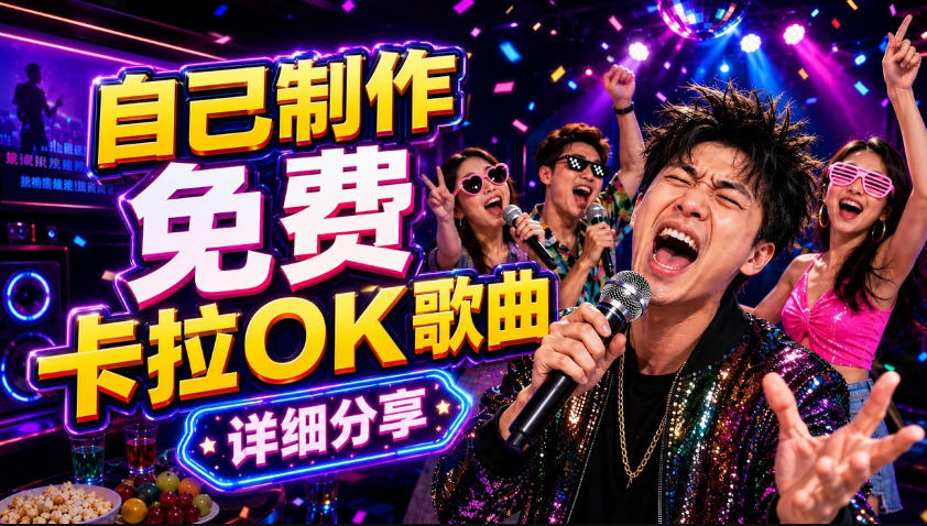 零基础AI制作免费卡拉OK视频教程，从歌曲生成、音轨分离到字幕制作、视频导出，手把手教学-91搞钱