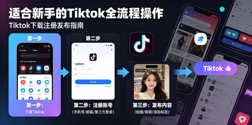 Tiktok下载注册发布，适合新手的Tiktok全流程操作-91搞钱
