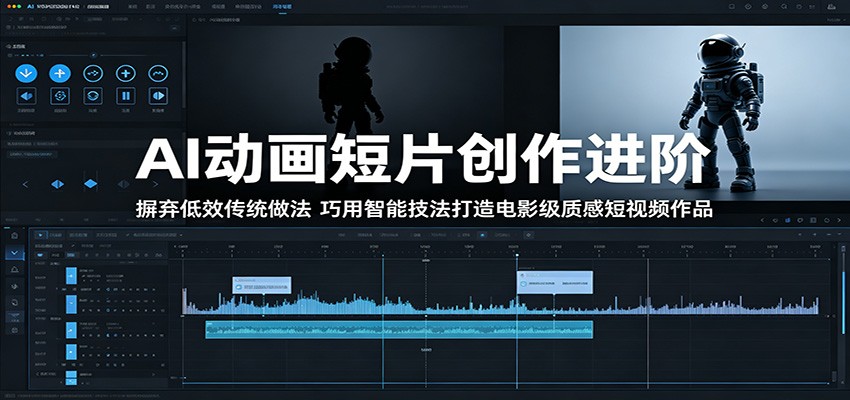 AI动画短片创作进阶：摒弃低效传统做法，巧用智能技法打造电影级质感短视频作品-91搞钱