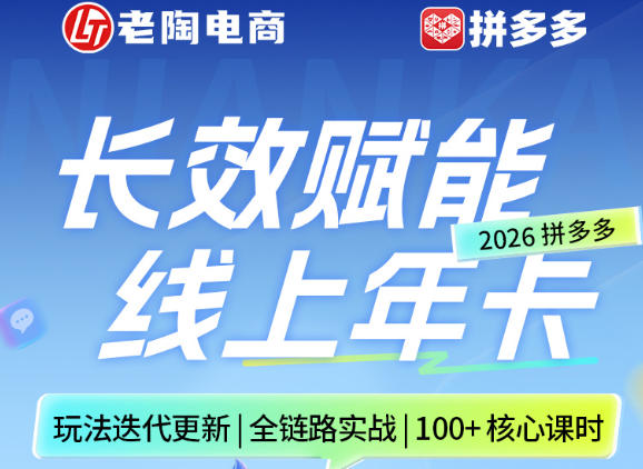 拼多多线上SVIP线上年卡，从认知到基础、从推广到活动、从活动到玩法，全链路实战(26年4月15日更新)-91搞钱