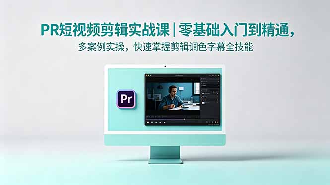 PR短视频剪辑实战课｜零基础入门到精通，多案例实操，快速掌握剪辑调色字幕全技能-91搞钱