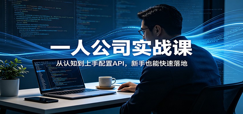 一人公司实战课:从认知到上手配置API,新手也能快速落地-91搞钱