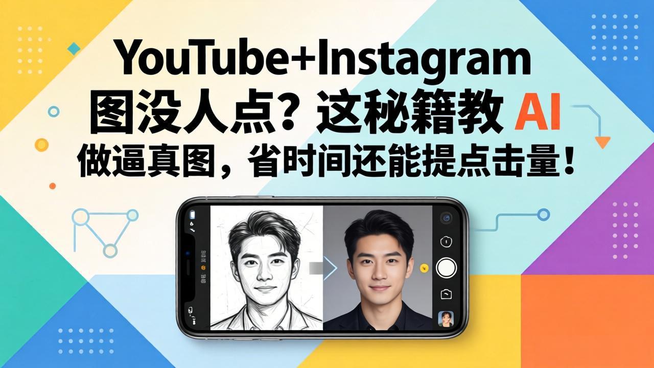 YouTube+Instagram图没人点？这秘籍教 AI 做逼真图，省时间还能提点击量-91搞钱