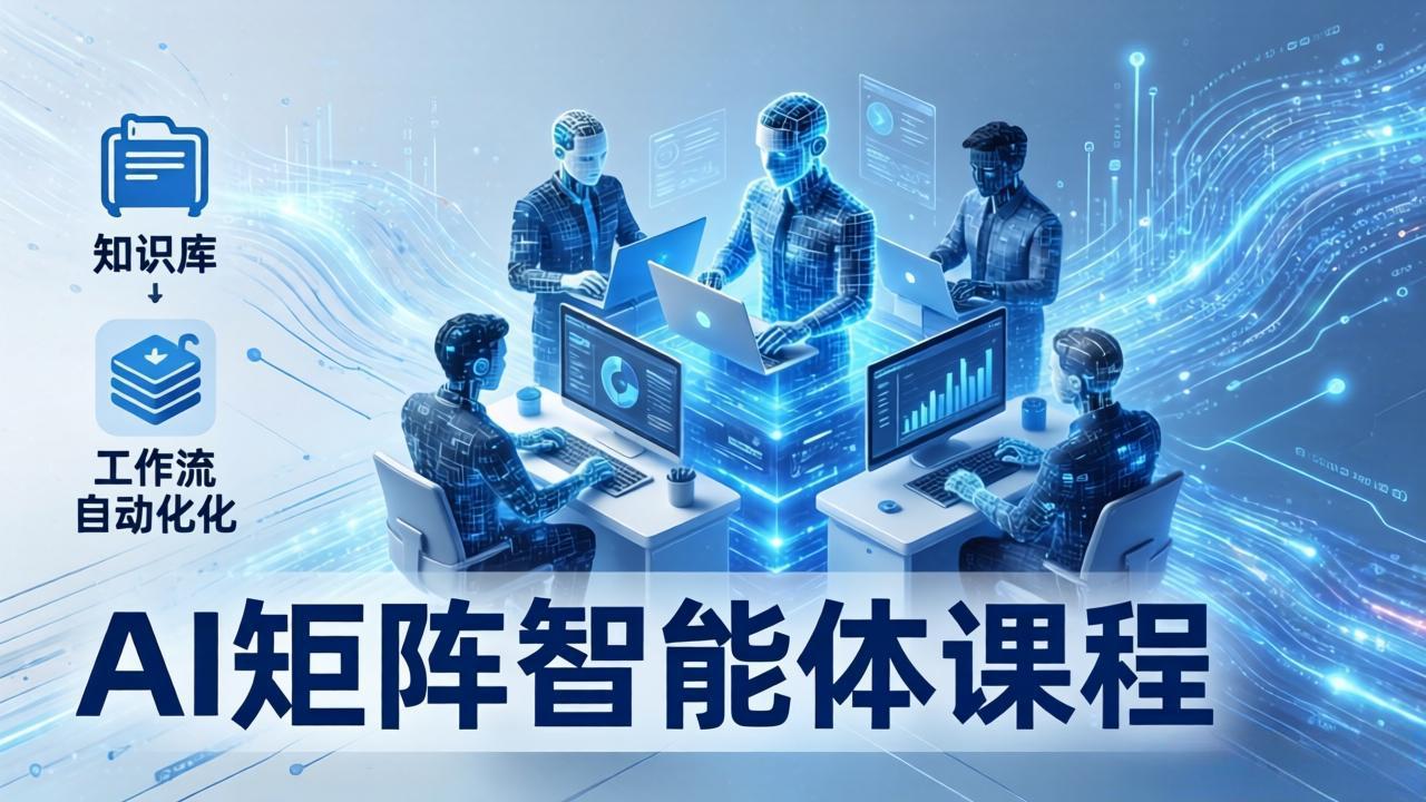 AI矩阵智能体实战：100个数字员工批量生产内容，文本知识库+工作流自动化全搞定-91搞钱