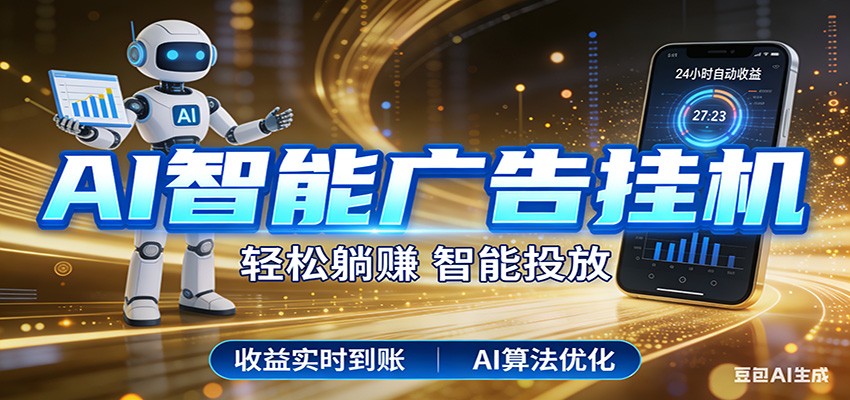 智能广告挂机新时代,利用碎片化时间实现稳定被动收益,AI帮你持续盈利-91搞钱