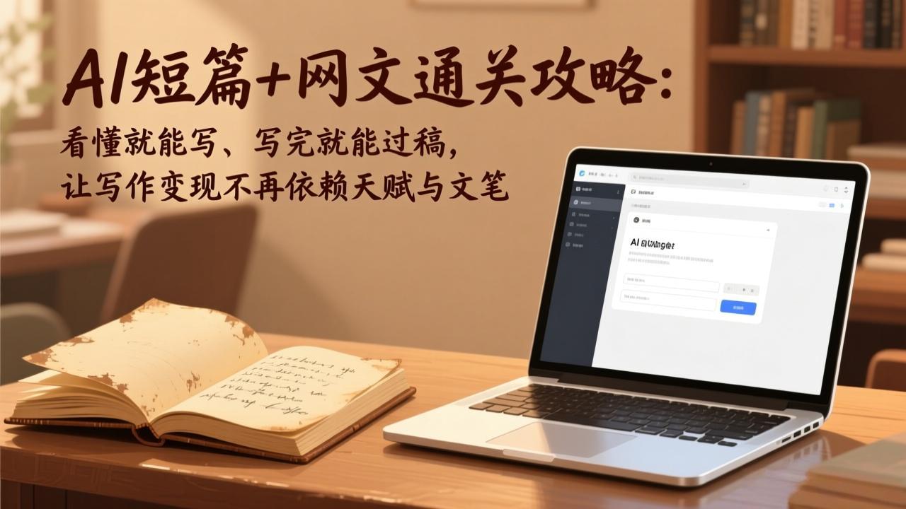 AI短篇+网文通关攻略-更新4月：看懂就能写、写完就能过稿，让写作变现不再依赖天赋与文笔-91搞钱