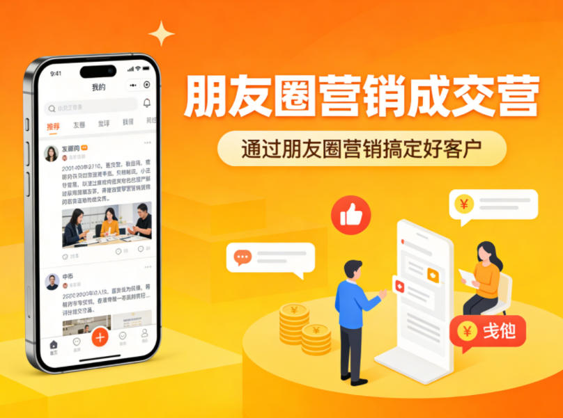 朋友圈营销成交营，通过朋友圈营销来搞定好客户-91搞钱