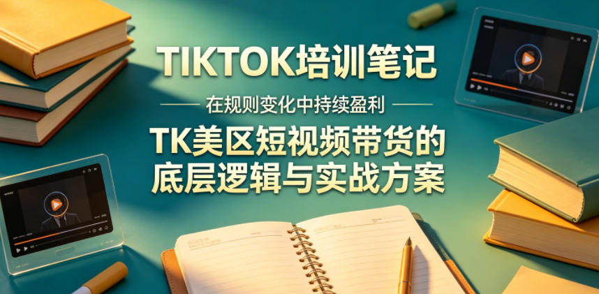 视界跨境TIKTOK4月17培训笔记，在规则变化中持续盈利，TK美区短视频带货的底层逻辑与实战方案【文档】-91搞钱