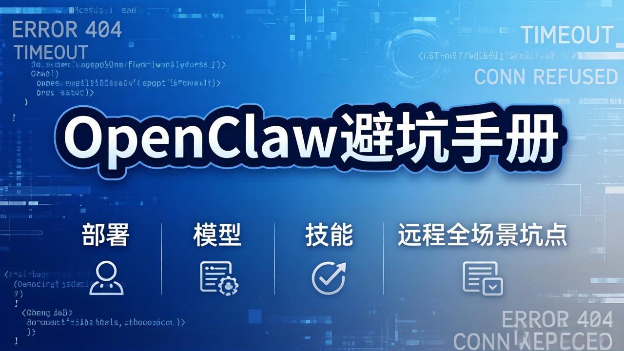 OpenClaw避坑手册:部署+模型+技能+远程全场景坑点,一次性给你说全,少走弯路-91搞钱