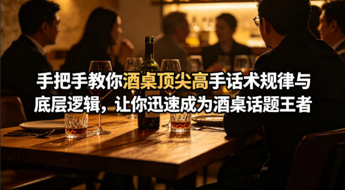 付费文章:手把手教你酒桌顶尖高手话术规律与底层逻辑,让你迅速成为酒桌话题王者(二十年全网独家经验分享)-91搞钱