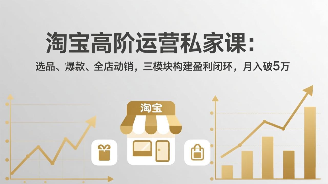 淘宝高阶运营私家课(更新26年4月-91搞钱