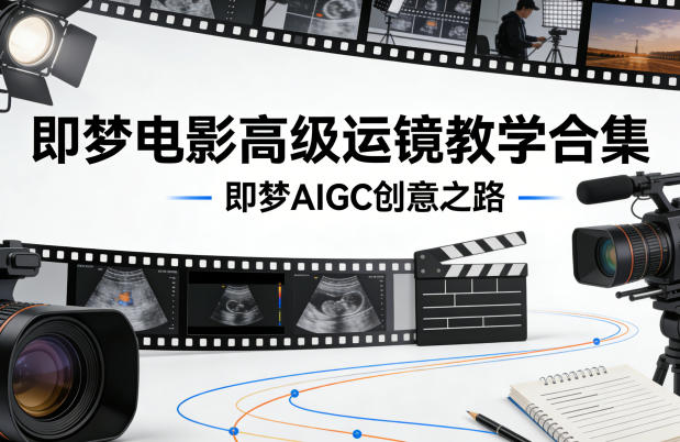 即梦电影高级运镜教学合集,即梦AIGC创意之路-91搞钱