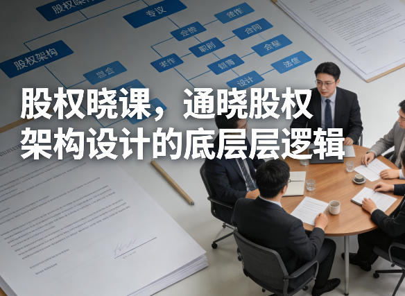 股权晓课，通晓股权架构设计的底层逻辑-91搞钱