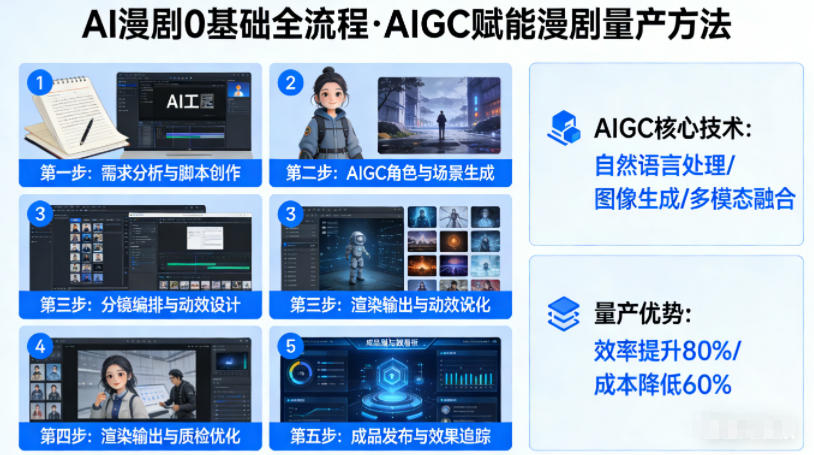 AI漫剧0基础全流程,快速掌握AIGC赋能的漫剧量产方法-91搞钱